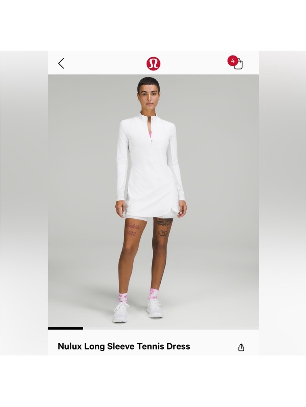 lululemon athletica Nulux Long Sleeve Tennis Dress — yellow neon